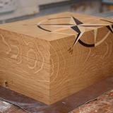 Inlaid oak gift box 1
