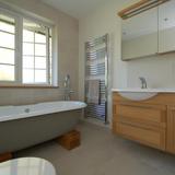 Architectural bathroom with freestanding bath 1