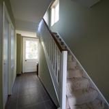 Hallway refurbishment with replacement hand rail and spindles